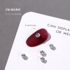 Joyería para Uñas Super Flash Diamante Garra Gota de Agua Marquesa Trapezoidal Cuadrado Cristal Transparente Uña Fondo Oro Champán Diamante Zircón