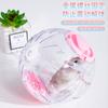 Juguete de Bola para Correr de Hámster Bola Rodante Transparente Hámster Dorado Rueda para Correr de Cristal Suministros para Hámster Fábrica de Caminadoras Mascota Pequeña para Llevar