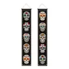Banderola de Pareja del Día de Muertos de Nuevo México Transfronteriza Escena Ambiente de Fiesta Esqueleto Fantasma Pareja Decoración Arreglo