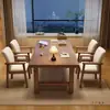 Mesa Grande de Madeira Maciça para Uso Doméstico, Sala de Estar, Mesa Longa Grande, Mesa Simples, Bancada, Mesa para Leitura e Estudo para Várias Pessoas