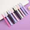 Pinzas para Arte con Cuentas, Pinzas para Crear Diseños, Pinzas para Uñas, Pinzas para Extensiones de Pestañas, Pinzas para Injerto de Pestañas, Puntas Curvas y Rectas