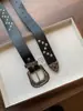 Cinto Retro Americano Y2K com Rebites de Estrela para Mulheres, Estilo Doce e Cool Sexy Design de Nicho Cinto com Efeito Emagrecedor
