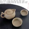 Juego de té de cerámica rústica transfronterizo para la salud, juego de té portátil para viajes, taza de servicio rápido, juego de té para acampar al aire libre, taza de té con logo
