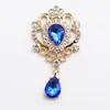 Al por mayor transfronterizo 32*60 mm gota de agua acrílico colgante joyería broche plano accesorios DIY ropa tocado