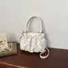 Bolsa de mão de alta costura estilo coreano com poás para mulheres, nova 2026, bolsa versátil e estilosa de ombro e transversal para o dia a dia e viagens
