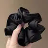 Scrunchie com vibe feminina, elástico de cabelo coreano fofo, acessório de cabelo estilo preguiçoso oversized, faixa de cabelo para coque