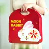 Bolsa de Regalo Portátil para Pastelitos de la Mitad del Otoño 2026, Bolsa de Fieltro para Souvenir, Caja de Empaque para Regalo de Pastelitos de Luna y Yema de Huevo