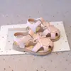 Verano Nuevas Sandalias de Suela Blanda para Niños Sandalias Casuales Transpirables de Princesa para Niñas Sandalias de Moda Versátiles de Punta Cerrada para Niños