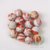 20 peças 16mm branco creme porcelana Vermelho Oito pétalas bolinhas de vidro 1,6cm branco porcelana vermelho melancia brinquedo nostálgico bolinha