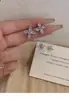 Pendientes de Flor Magnética Súper Brillantes de Circonita Aguja Plateada Pendientes de Lujo Alto Moda Versátiles Pendientes con un Diseño Único
