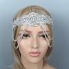 Nova cocar de noiva strass xi niang faixa de cabelo headband mão- costurado diamante estilo europeu e americano