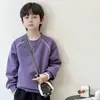 Sudadera Ropa Infantil Oso Héroe Otoño Nuevo Estilo Tops para Adolescentes Niños Medianos y Grandes Cuello Redondo Ropa de Primavera y Otoño Ropa Infantil