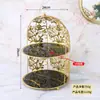 Lavabo de baño y tocador Inodoro Caja de almacenamiento de escritorio Suministros cosméticos Lavabo Estante de almacenamiento Jaula de pájaros Inodoro
