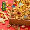 Cen Gao Preservação de Cor Banhado a Ouro Acessórios do Ano do Cavalo Colar de Esmalte Pingente Contas Espaçadoras de Liga Metálica Contas para Pulseira DIY Semi-Acabadas