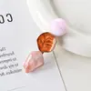Acessórios de Cabelo Novos Estilo Coreano Cyber Celebridade Feminino Óleo Grampo de Cabelo Elegante Estilo Preguiçoso Franja Lateral Grampo Padrão Poligonal Grampo de Bico de Pato