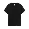Camiseta Blanca Sólida de Algodón Puro 250g, Cuello en V, No Transparente, Amigable con la Piel, Manga Corta, Corte Holgado Casual, Capa Base