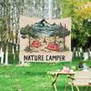 Tela de Fondo para Acampar Decoración de Campamento con Tela Colgante Estilo Ins Americano Personalizado Tapiz de Tela para Ciclismo al Aire Libre Transfronterizo Caliente