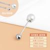Botón Pin Perlado Antirreflejos Tensor de Una Palabra Cardigan Ropa Fija Decorativo Falda Cintura Camisa Puños