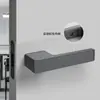 Venda Direta de Fábrica Fechadura de Porta Minimalista Estilo Italiano, Fechadura de Porta de Quarto Universal, Fechadura de Porta Magnética Silenciosa para Quarto Ecológica