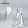 Matraz de Cuarzo Transparente Botella de Combustión de Vidrio de Cuarzo Triangular Aparato de Reflujo Matraz Cónico de Cuarzo Instrumento de Laboratorio