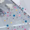 Pegatinas Coloridas de Estrella de Dopamina para Uñas 5D Estéreo Versátiles de Cinco Puntas Pegatinas de Arte de Uñas DIY Estilo Sl Joyería