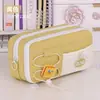 Estuche de Lápices con Cordón Multicapa Súper Lindo Transfronterizo Lujo Ligero Sentido de Alta Gama Bolsa de Papelería de Nicho Estuche de Lápices de Gran Capacidad