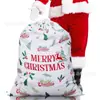 Bolsas de Regalo Grandes de Navidad con Cordón, Bolsas de Algodón con Cordón al por Mayor, Bolsas de Regalo de Papá Noel, Bolsas de Navidad de Poliéster-Algodón con Cordón
