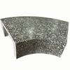 Banqueta de terrazzo UHPC hormigón cemento transparente paisajismo ocio asiento largo forma especial luminoso piscina árbol macizo de flores