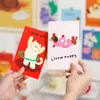30 Postales Suaves y Lindas de Animalitos, Tarjetas de Felicitación Hechas a Mano de Alta Gama Estilo Ins, Tarjetas Creativas para Decoración de Pared