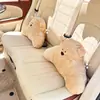 Oso de Dibujos Animados para Coche Almohada Cervical para Reposacabezas de Coche Peluche Lindo Almohada Lumbar para Coche Cómodos Accesorios Interiores de Coche