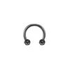 E-commerce Europeu e Americano para Shambhala bola de diamante completo C Haste anel de ferradura aço inoxidável argola labial argola nasal joias para piercing atacado