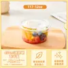 Caja de Plástico Transparente Desechable para Cortar Fruta, Redonda con Tapa, Recipiente para Empacar Polvo de Hielo, Caja Comercial para Cortar y Porcionar Fruta Fresca para Puestos