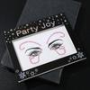 Calcomanías de Tatuajes Temporales Transfronterizos con Calcomanías para Cejas sin Pegamento, Calcomanías para Ojos, Calcomanías Faciales para la Frente, Calcomanías Autoadhesivas de Resina para Maquillaje de Ojos de Mariposa