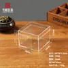 Caixa Transparente Plástico Acrílico Quadrada com Tampa e Base para Guardar Doces, Miniaturas e Embalagem para Exibição de Presentes