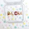 Broca para uñas con forma de flor de verano, joyería transparente de hielo, tamaño 6 mm, 10 mm, accesorios de resina con forma de flor de cinco pétalos, venta al por mayor