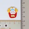 Série Comida e Brincadeira Acessórios DIY de Resina Animal de Desenho Animado Hambúrguer Coca-Cola Batata Frita Café Pacote de Material para Capa de Celular