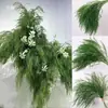 Verdor para Bodas Hierba Barba de Dragón Verdadero Hierba Espárrago Bosque Blanco Verde Estilo Decoración Fondo Colgante Arreglo Floral Decoración de Carretera Flores Artificiales