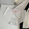 Nueva ropa interior sin costuras de seda de hielo fina de secado rápido pura sexy transpirable sin costuras cintura hueca calzones de color sólido para mujer