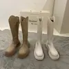 Botas Altas hasta la Rodilla Estilo Coreano para Mujer 2025 Otoño Nueva Llegada Botas Largas de Suela Gruesa Botas de Jinete Adelgazantes Botas Skinny