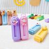 Goma de borrar retráctil Sanrio Push-Pull Kulomi, ideal para estudiantes, de cuero, ideal como regalo de papelería o premios.