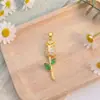 Accesorios para Joyería DIY Transfronterizos Europeos y Americanos Colgante de Collar de Tulipán de Cristal de Hielo Exquisitos Accesorios de Diseño de Nicho para Mujeres