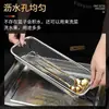 Caixa de Armazenamento de Hashis Desmontável de Aço Inoxidável Tubo de Desinfecção para Hashis Utensílios Domésticos Cesta com Tela Drenante Cesta para Hashis e Garfo Jue Qin