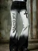 Pantalones de Campana Estilo Nuevo para Mujer, Pantalones Largos de Mezclilla Sintética, Punk Retro, Comercio Exterior, Ropa de Mujer Amazon, Venta Caliente en Sitio Independiente