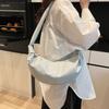 Elegante bolso bandolera de moda combinable con todo, bolso vintage plisado tipo bola de masa para mujer, nuevo bolso de hombro bajo el brazo estilo perezoso 2025