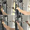 Barra de Jalón Alta, Barra Ojo de Pájaro Grande y Pequeña, Barra de Remo, Manija de Rack de Pórtico, Accesorios para Equipo de Gimnasio, Barra de Jalón Larga