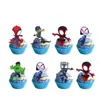 Decoración de Fiesta de Cumpleaños Infantil Familia de Spider-Man Mantel Plato para Pastel Vaso de Papel Sombrero Bandera Globo Tela para Colgar de Fondo
