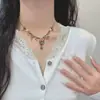 Collar de Mariposa Dulce y Fresco para Niña, Exquisito y de Moda, Borla Metálica Resistente, Versátil y Único, Cadena Elegante para Clavícula para Mujeres