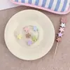 Chen Ming Agujero Grande Estrella de Cinco Puntas Cuentas Sueltas Acrílico Macarrón Estrella Cuentas Pulsera DIY Accesorios para el Cabello Accesorios de Joyería