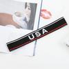 Faixa de cabeça estilo coreano Acessórios para o cabelo Stretch Trendy Men's Sports Headband Carta Headband Headband Europeu e Americano Absorvente de suor Mulheres de abas largas Grampo de cabelo