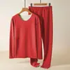 Ropa de otoño pantalones largos para hombre terciopelo de doble cara superficie AB camiseta interior sin costuras traje de ropa interior térmica otoño e invierno anticongelante